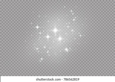 Glow light effect. Vector illustration. Christmas flash. dust - Powered by Shutterstock