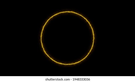Glowing circle light visual effect