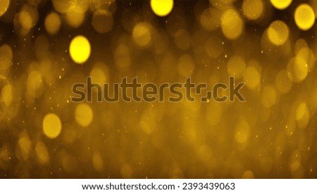Glowing Embrace: Yellow Bokeh with Radiant Particle Accents, Glowing Particles in Vibrant Bokeh Abstract, Abstract Bokeh with Yellow Glow Particles, Abstract Yellow Bokeh with Glowing Particles