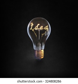 Glowing Glass Light Bulb Word Idea Stock Photo 324808286 | Shutterstock