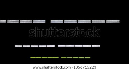 Glowing Line Lights In Empty Dark Room , Reflections And Empty Space,Neon lights background.