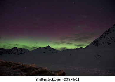 glowing mountains
