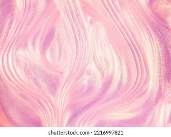 Glowing pink mermaid shimmering cosmetic miracle texture gel body spray - Shutterstock ID 2216997821