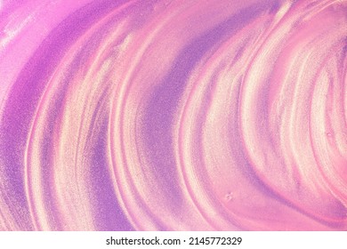Glowing pink waves mermaid shimmering cosmetic miracle texture gel body spray - Shutterstock ID 2145772329