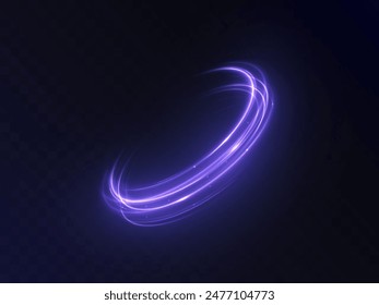 Glowing purple swirl PNG of bright lines. Abstract light effect for game design and vector illustration. - Powered by Shutterstock