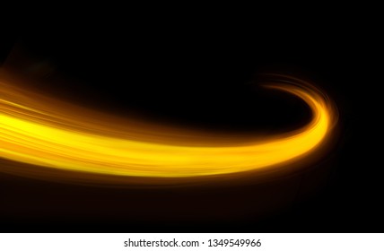 Glowing shiny curve light trail lines effect in black background.  - Powered by Shutterstock