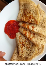 Gluten Free Baked Goods.  Pancakes With Natural Jam