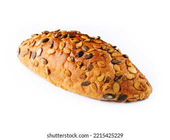 Gluten Free Multi Seed Bread With Linseed Isolated