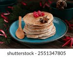 Gluten-free buckwheat pancakes - healthy and wholesome food for the festive Christmas table