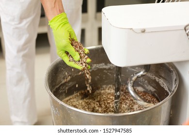 Glutenfree Manufacture Prepering Fresh Bread