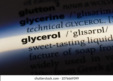 Glycerol Glycerol Concept.