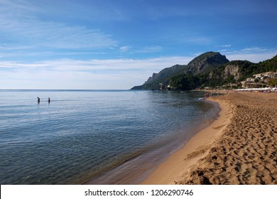 Glyfada Beach Of Corfu Island