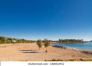 Glyfada Beach South Of Athens In Greece