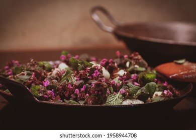 Gnocchi Deadnettle Pan With Minced Meat