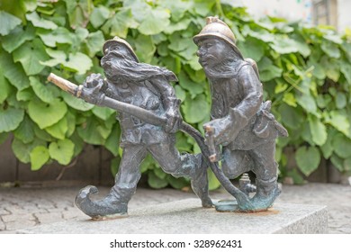 Gnome Statue In Wroclaw, Poland