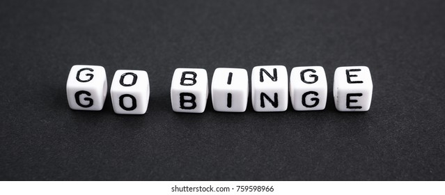 Go Binge long format horizontal banner. 