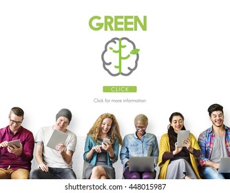 Go Green Refresh Think Green Concept