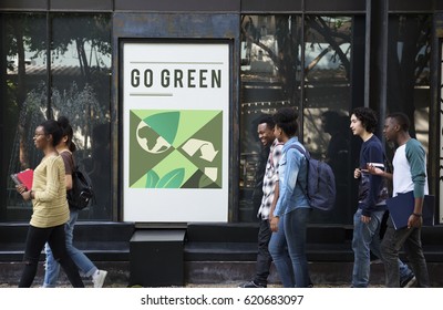 Go Green Save Earth Concept