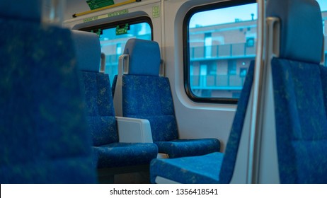 Go Train Car, Toronto Skyline 