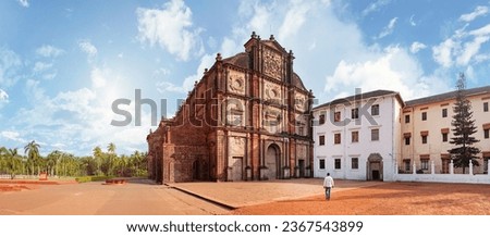 Goa, India. The Basilica of Bom Jesus, a UNESCO World Heritage listed Catholic church in Old Goa, the historic former capital of Portuguese Goa.