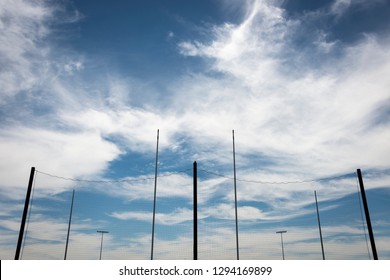 Goal And Behind Posts At A Victorian Footy Field