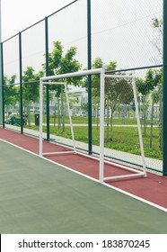Goal Post In Futsal Court.