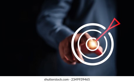 goal, strategy, success, target, aim, futuristic, marketing, choose, performance, achievement. pointing a goal and target aim. archery point aim. touching achievement. bullseye strategy for futuristic - Powered by Shutterstock - Get 15% off with code: PIKWIZARD15