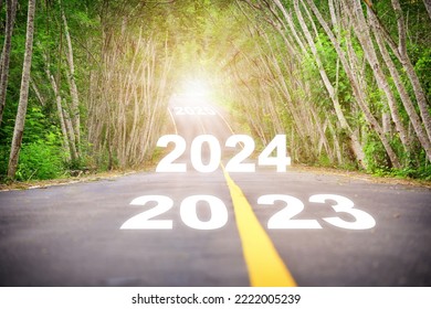 Goals start to planning 2023 2024 2025 with strategy road map. Business beginning challenge concept and growth mindset idea. 
