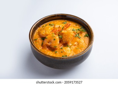 Goan Prawns Or Shrimp Curry Or Zinga Masala Also Known As Kolambi kalwan or Tikhle