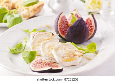 Goat Cheese With Fig And Honey