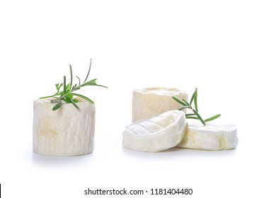 Goat Cheese Isolated On White Background