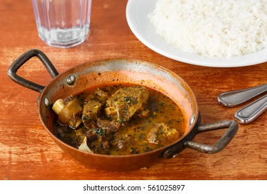 Goat Curry With White Rice