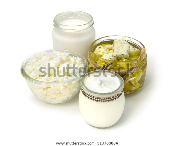 Goat Milk Yogurt Sour Cream Cottage Stock Photo Edit Now 310788884