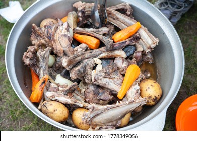 Goat-Stew For Nadaam Festival In Mongolia