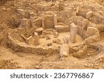 Gobeklitepe in Sanliurfa. The Oldest Temple of the World. Gobekli Tepe is a UNESCO World Heritage site