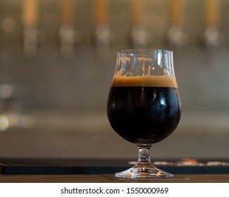 A Goblet Full Of A Bold And Rich Imperial Stout
