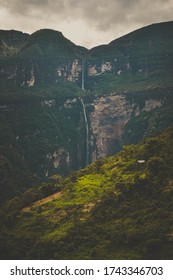 The Gocta Waterfall, Known Locally As La Chorrera, Is A Waterfall Located Near The Peruvian Hamlets Of San Pablo, Cocachimba And La Coca, Valera District, Bongará Province, Amazonas Department