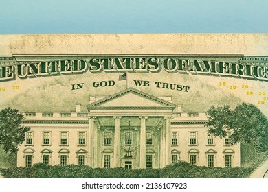 In God We Trust Close-up Of The Inscription On The 20 Dollar Bill