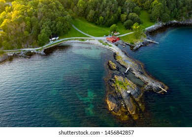 Godalen Beach In Eastern Stavanger. A Popular Bathing Spot