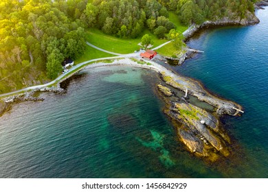 Godalen Beach In Eastern Stavanger. A Popular Bathing Spot