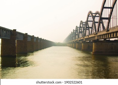 The Godavari Bridge is truss bridge spanning Godavari River in Rajahmundry, India. It is India's third longest road-cum-rail bridge crossing a water body.
