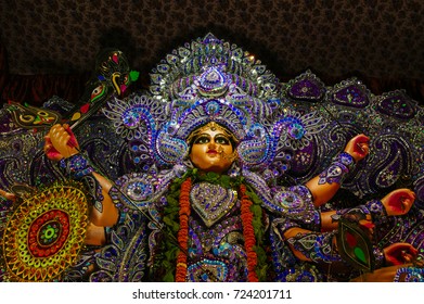 Goddess Durga Being Celebrated During Durgapuja And Navaratri