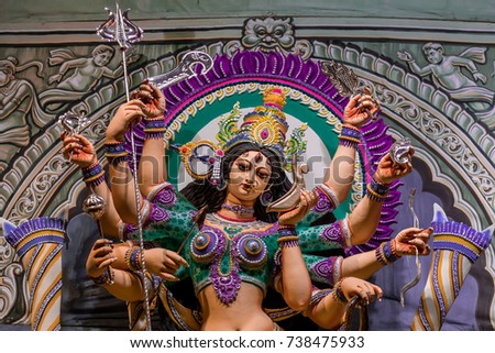 godess durga statue