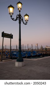 Godolas in Venice