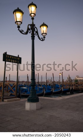 Godolas in Venice