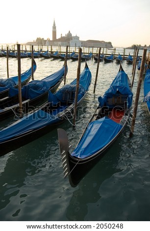 Godolas in Venice