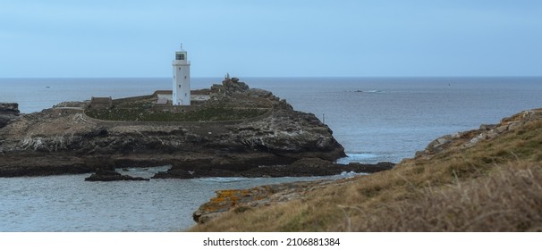 Godrevy Lighthouse At St Ives Bay, Cornwall