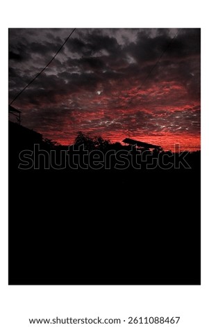 Godzilla and the burning sky
