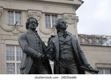 Goethe Schiller Monument Stock Images, Royalty-Free Images 