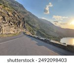 going to the sun road. Glacier national park. Around by big mountain and Glacier that still active. 
Montana, USA